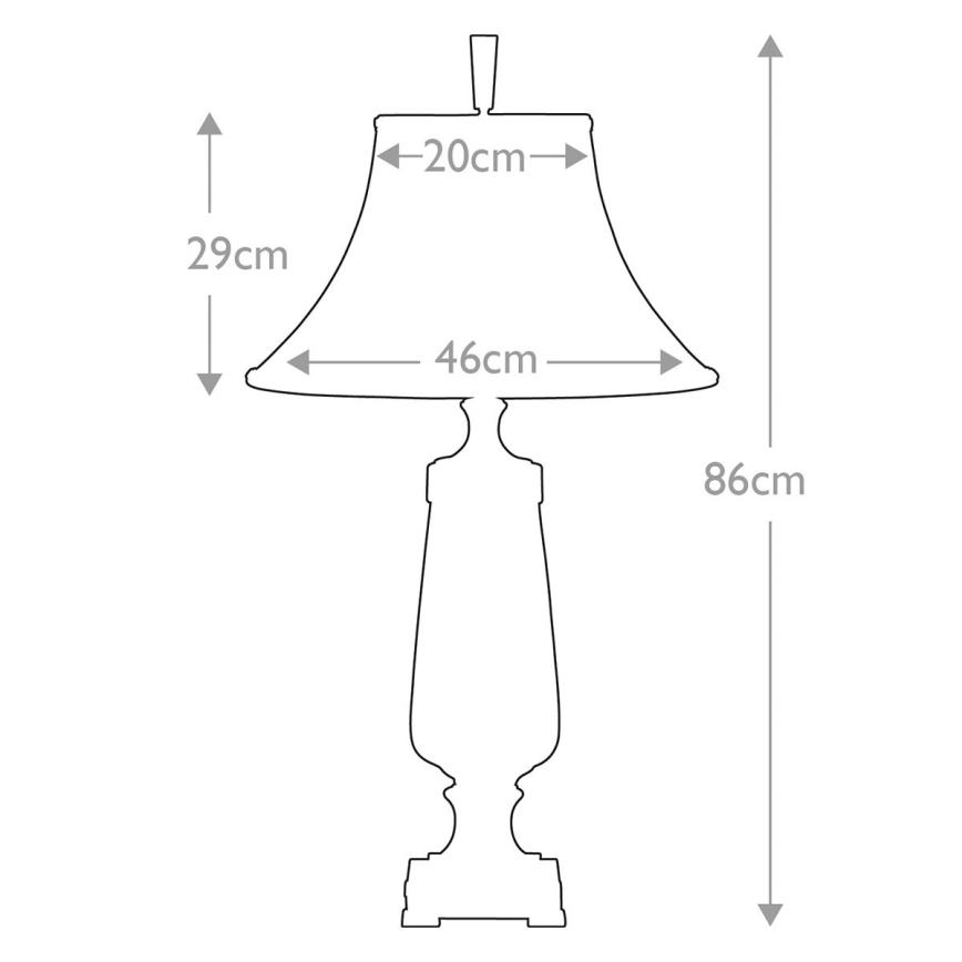 Quoizel - Stolna lampa MONTEVERDE 1xE27/60W/230V