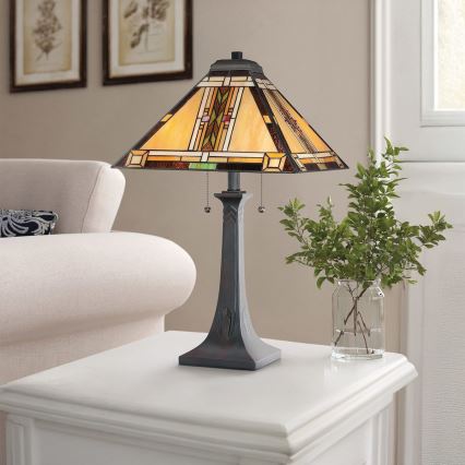 Quoizel - Stolna lampa NAVAJO 2xE27/60W/230V