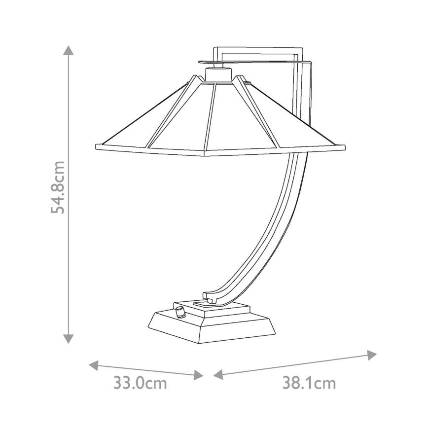 Quoizel - Stolna lampa POMEROY 1xE27/60W/230V