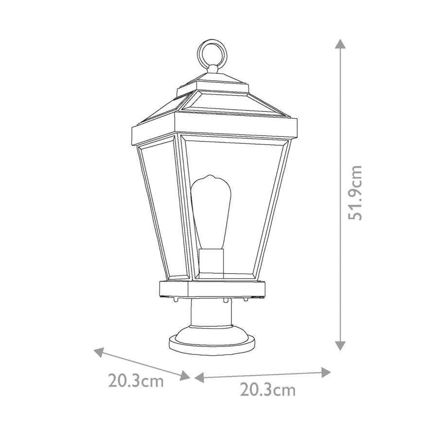 Quoizel - Vanjska lampa RAVINE 1xE27/60W/230V IP44 smeđa