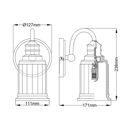 Quoizel - LED Zidna svjetiljka za kupaonicu SWELL 1xG9/3W/230V IP44