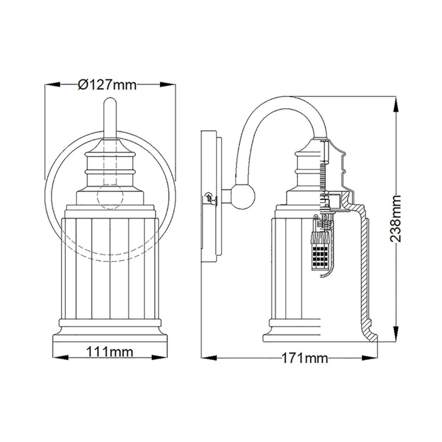 Quoizel - LED Zidna svjetiljka za kupaonicu SWELL 1xG9/3W/230V IP44