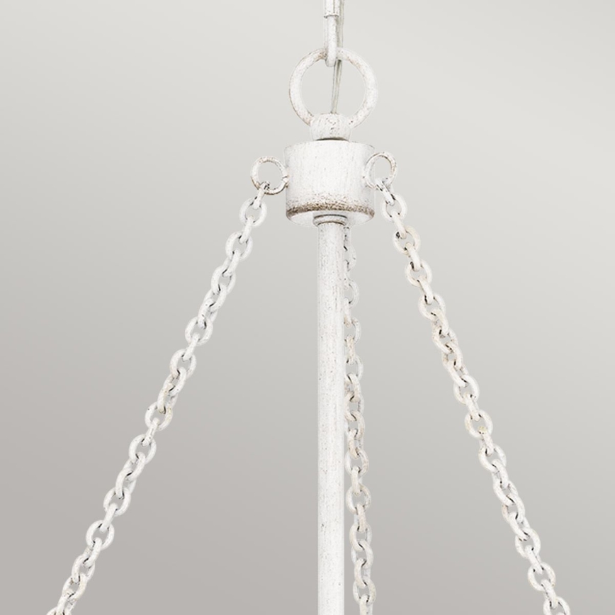 Quoizel - Luster na lancu WAYLON 4xE27/60W/230V Ø 50,4 cm smeđa/bijela