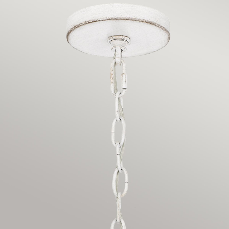 Quoizel - Luster na lancu WAYLON 4xE27/60W/230V Ø 50,4 cm smeđa/bijela