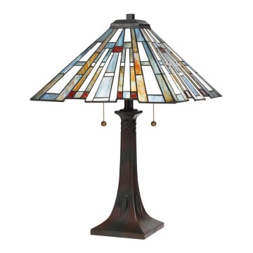 Quoizel - Stolna svjetiljka Tiffany MAYBECK 2xE27/60W/230V