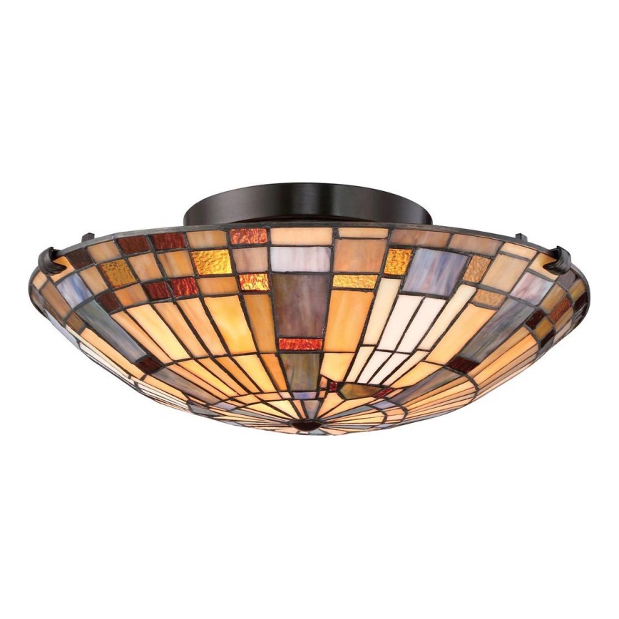 Quoizel - Stropna svjetiljka INGLENOOK 2xE27/60W/230V pr. 40,7 cm