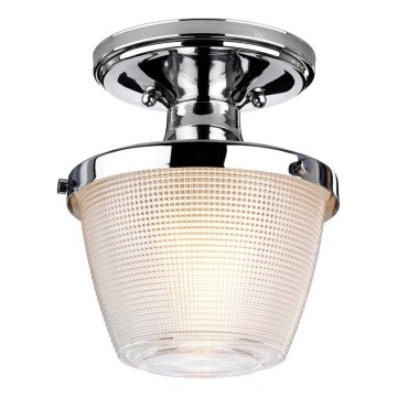 Quoizel - Stropna svjetiljka za kupaonicu DUBLIN 1xE27/40W/230V IP44 sjajni krom