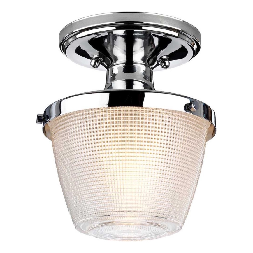 Quoizel - Stropna svjetiljka za kupaonicu DUBLIN 1xE27/40W/230V IP44 sjajni krom