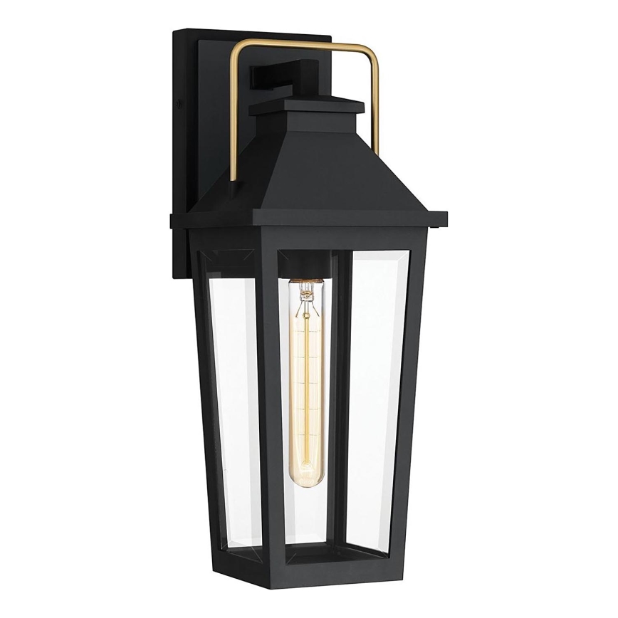 Quoizel - Vanjska zidna svjetiljka BUCKLEY 1xE27/40W/230V IP44 crna