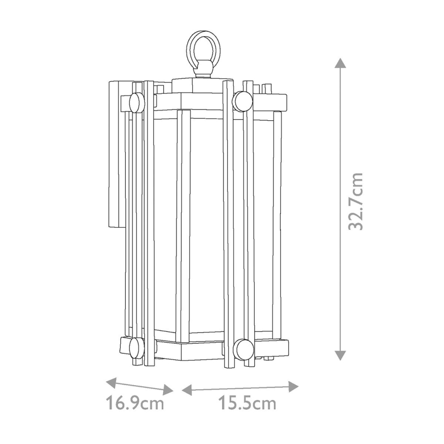 Quoizel - Vanjska zidna svjetiljka GOLDENROD 1xE27/100W/230V IP44