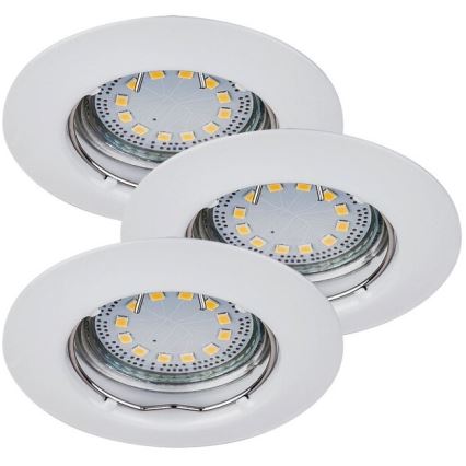 Rabalux - SET 3x LED ugradnih stropnih svjetiljki 1xGU10/3W/230V IP40