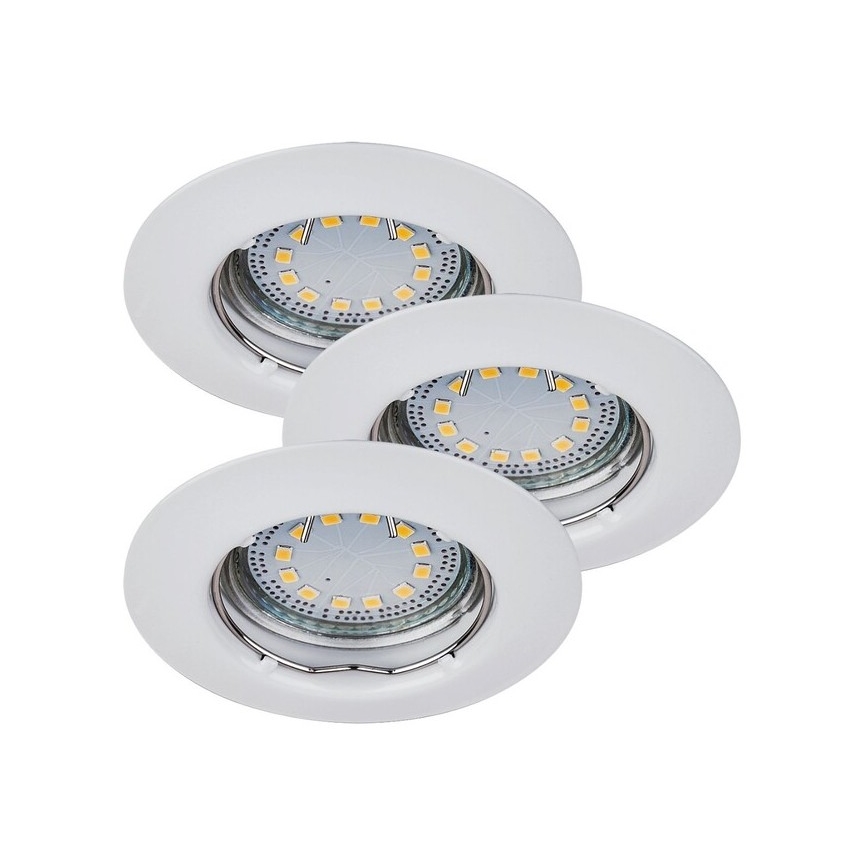 Rabalux - SET 3x LED ugradnih stropnih svjetiljki 1xGU10/3W/230V IP40