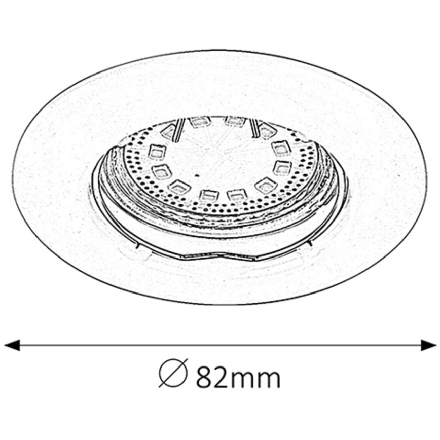 Rabalux - SET 3x LED ugradnih stropnih svjetiljki 1xGU10/3W/230V IP40