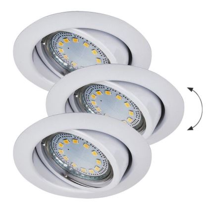 Rabalux - SET 3xLED Ugradbena svjetiljka 3xGU10/3W/230V IP40