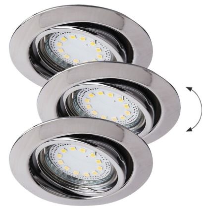 Rabalux - SET 3xLED Ugradbena svjetiljka 3xGU10/3W/230V IP40