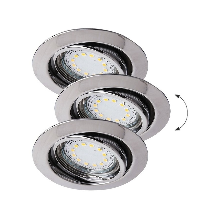 Rabalux - SET 3xLED Ugradbena svjetiljka 3xGU10/3W/230V IP40