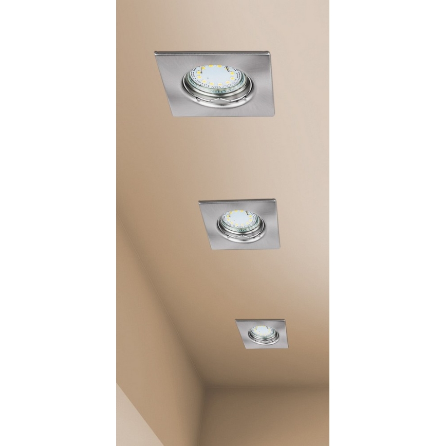 Rabalux - Komplet 3xLED ugradnih stropnih svjetiljki za kupaonicu 1xGU10/3W/230V IP44