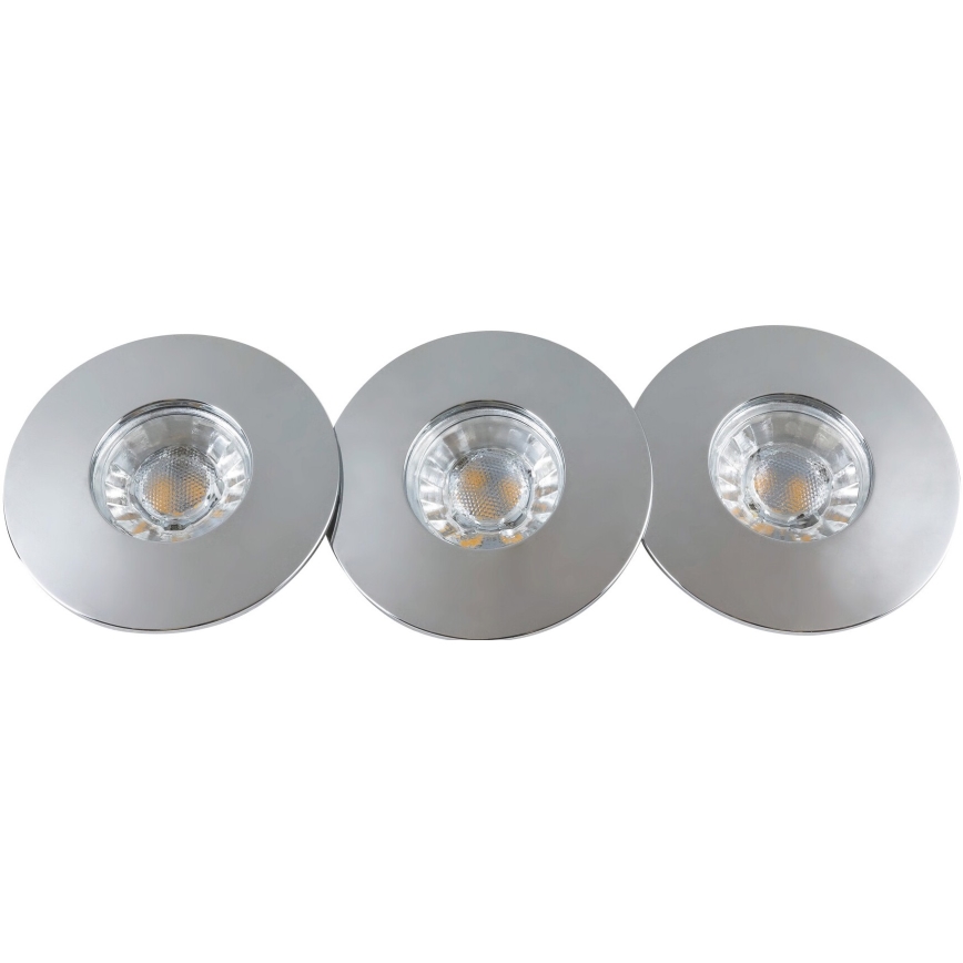 Rabalux - Komplet 3x LED kupaonskih ugradnih svjetala LED/4W/230V IP44