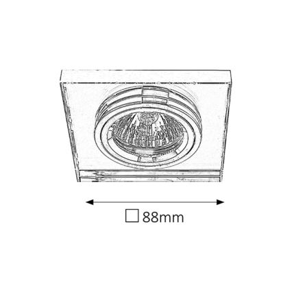 Rabalux - Ugradbena svjetiljka 1xGU5,3/50W/12V
