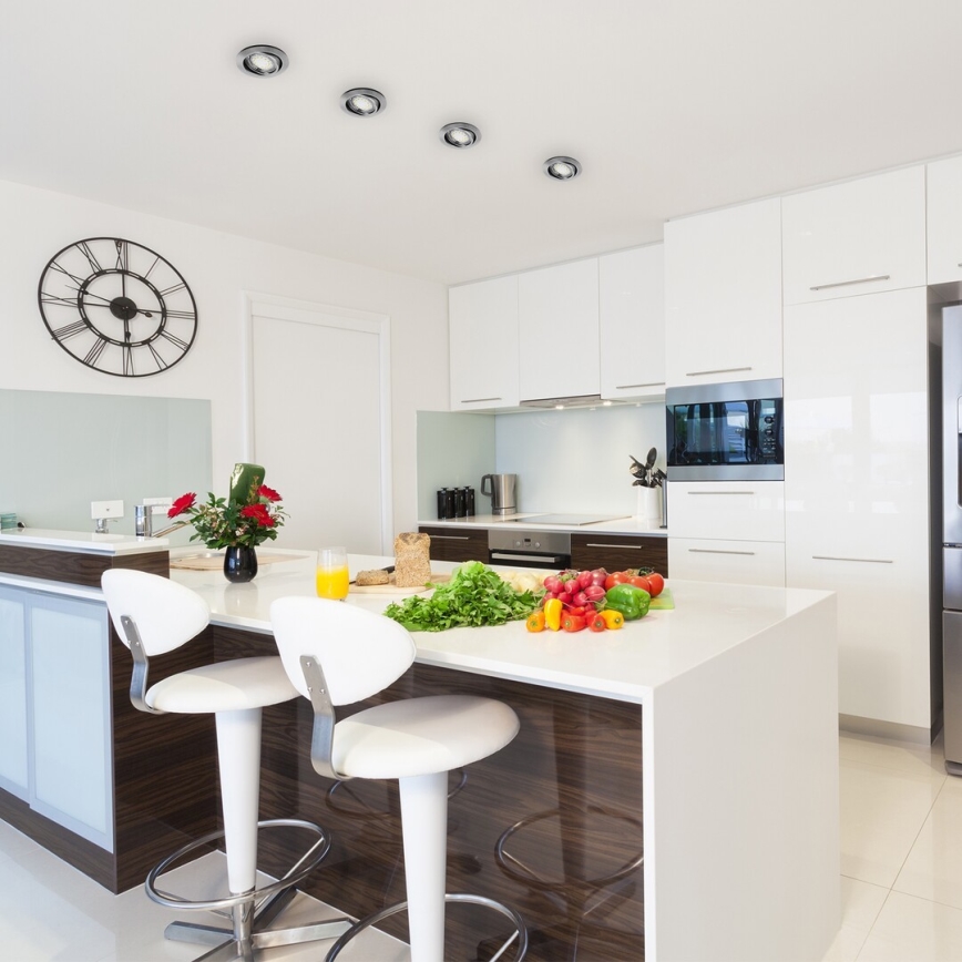 Rabalux - Komplet 3x LED ugradnih svjetiljki 1x GU10/3W/230V IP40