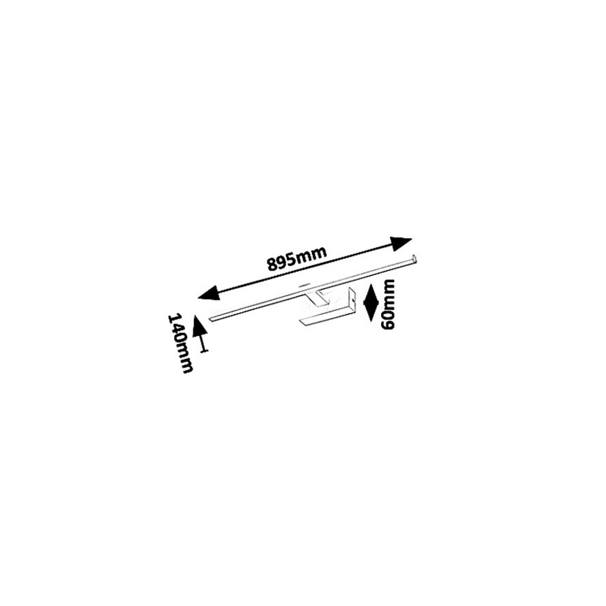 Rabalux 1464 - LED Rasvjeta za ogledalo u kupaonici ALBINA LED/18W/230V IP23