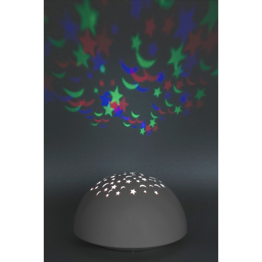 Rabalux - LED Noćna svjetiljka RGB LED/0,5W/3xAA