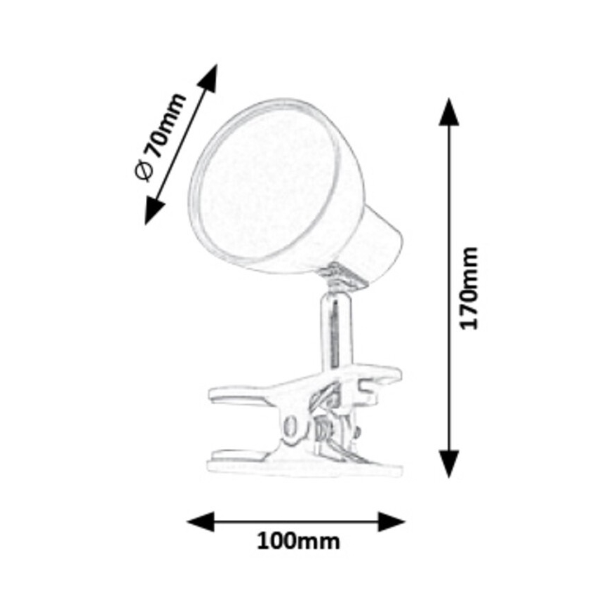Rabalux - LED Lampa sa kvačicom LED/5W/230V