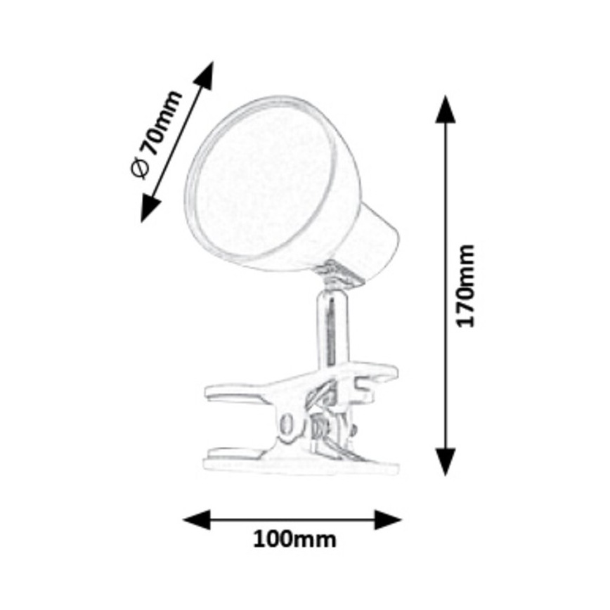 Rabalux - LED Lampa sa kvačicom LED/5W/230V