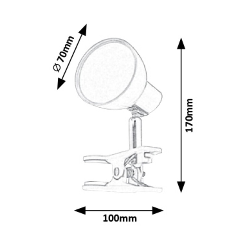 Rabalux - LED Lampa s kvačicom LED/5W/230V