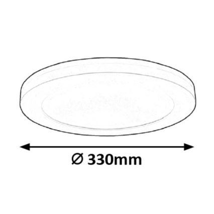 Rabalux - LED Stropna svjetiljka sa senzorom LED/30W/230V 33 cm