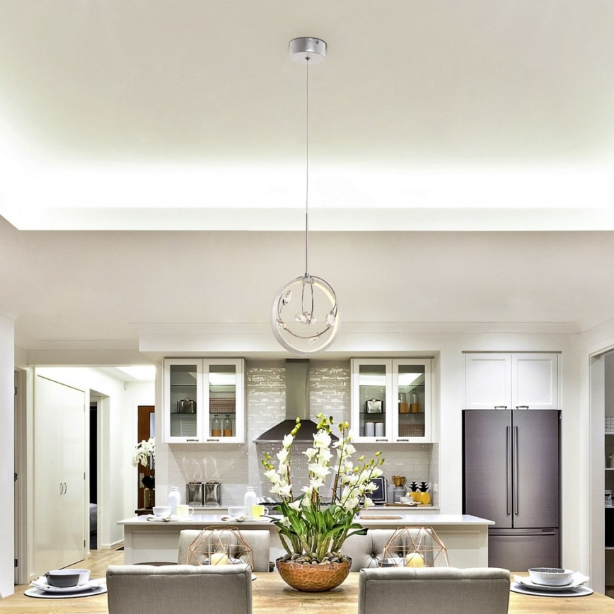 Rabalux - LED kristalni luster na užetu LED/7W/230V