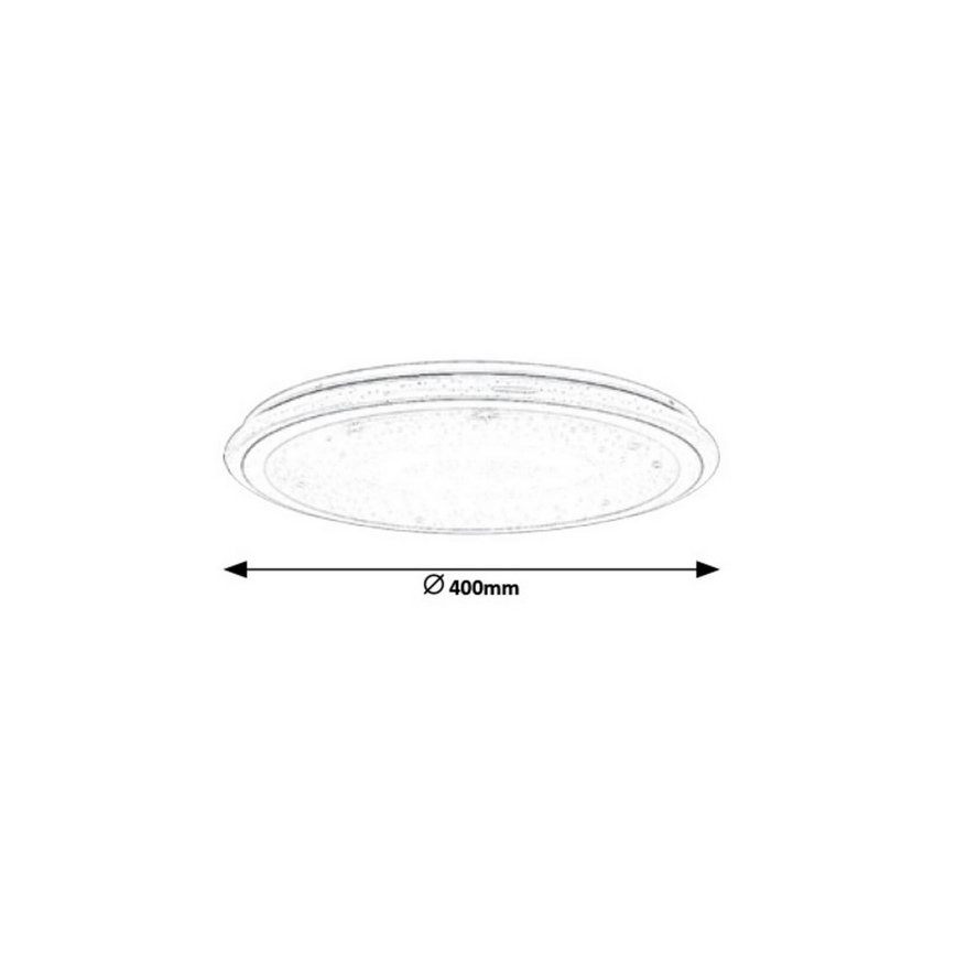 Rabalux - LED prigušivo stropno svjetlo s daljinskim upravljanjem RGB LED/32W/230V promjer 40 cm