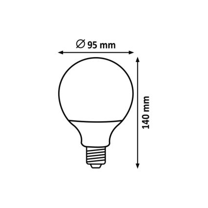 Rabalux  - LED Žarulja G95 E27/15W/230V 4000K
