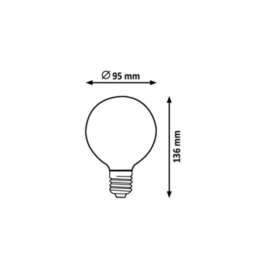 Rabalux - LED Žarulja G95 E27/7W/230V 4000K