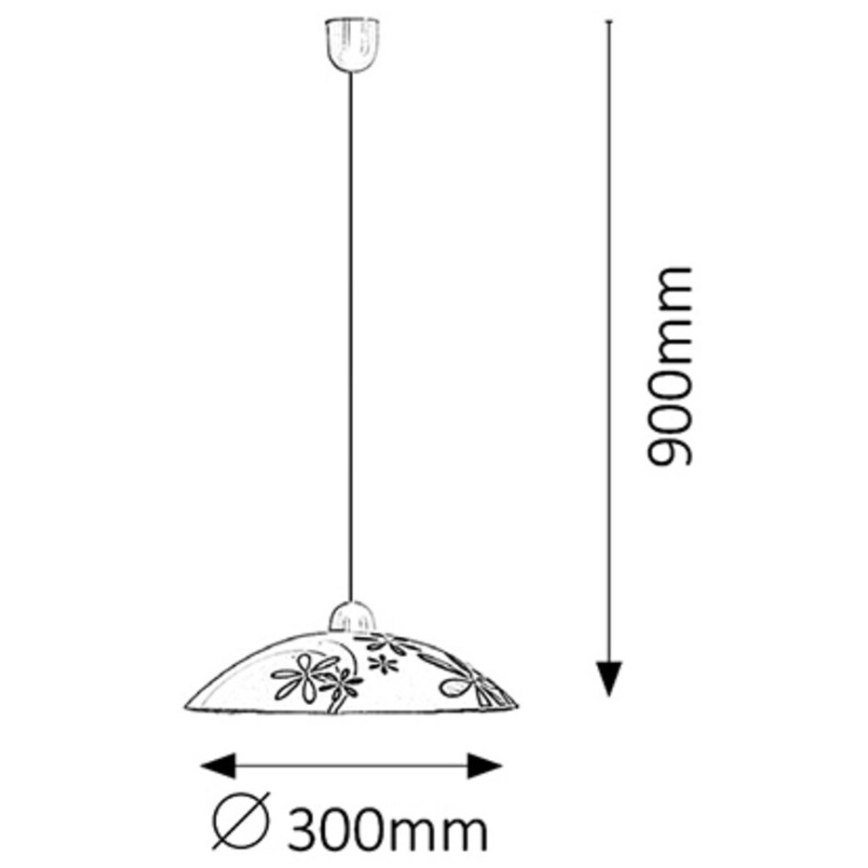 Rabalux - Luster 1xE27/60W/230V