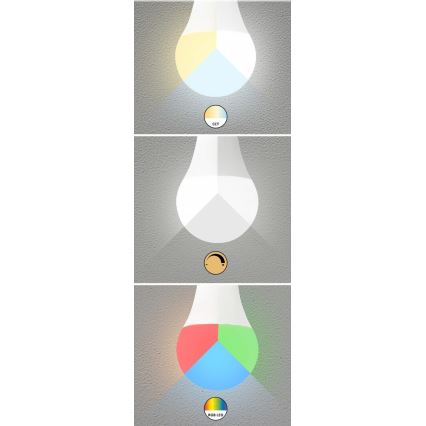 Rabalux - LED RGB Prigušiva žarulja A60 E27/10W/230V Wi-Fi 3000-6500K