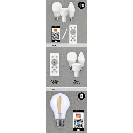 Rabalux - LED RGB Prigušiva žarulja GU10/5W/230V Wi-Fi 3000-6500K