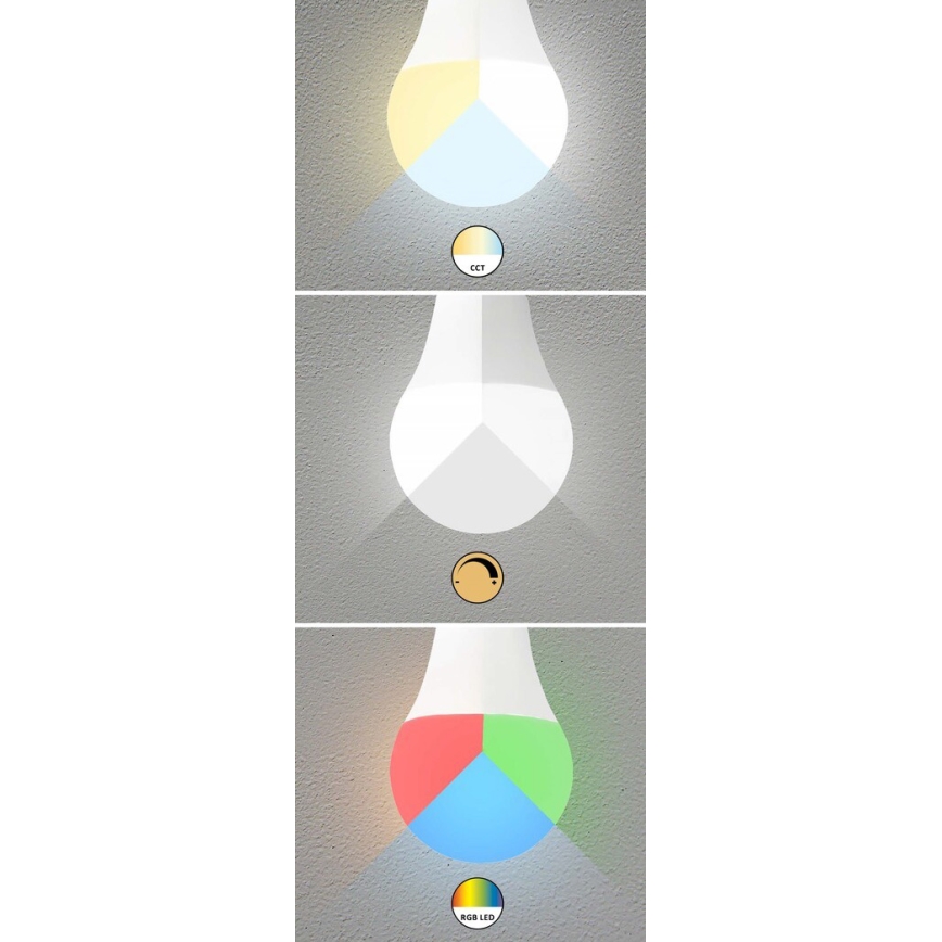 Rabalux - LED RGB Prigušiva žarulja C37 E14/5W/230V Wi-Fi 3000-6500K