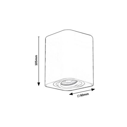 Rabalux - Ugradbena svjetiljka 1xGU10/42W/230V bijela
