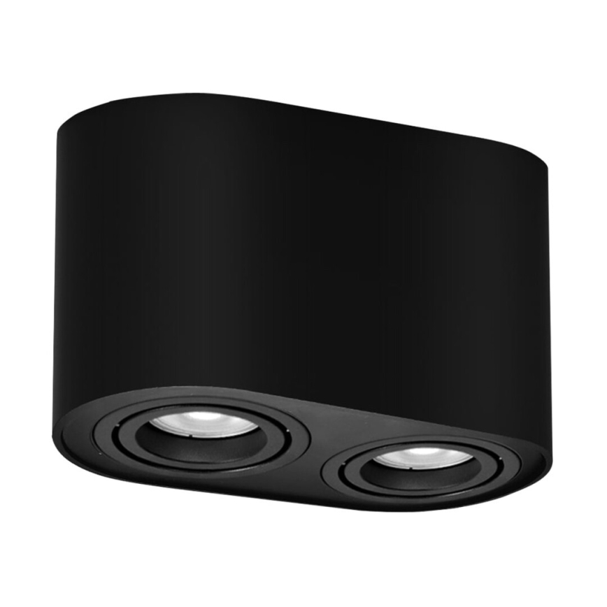 Rabalux - Ugradbena svjetiljka 2xGU10/42W/230V crna