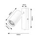 Rabalux  - Zidna reflektorska svjetiljka 1xGU10/25W/230V bijela