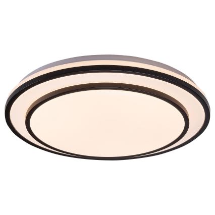 Rabalux - LED prigušivo stropno svjetlo LED/40W/230V 3000-6500K crno Ø 49 cm + daljinski upravljač