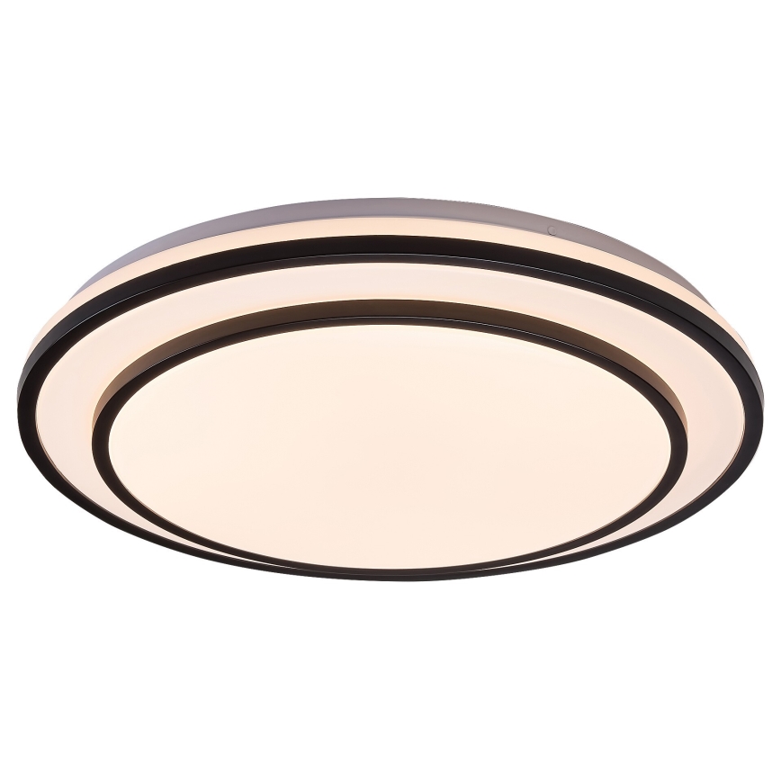 Rabalux - LED prigušivo stropno svjetlo LED/40W/230V 3000-6500K crno Ø 49 cm + daljinski upravljač