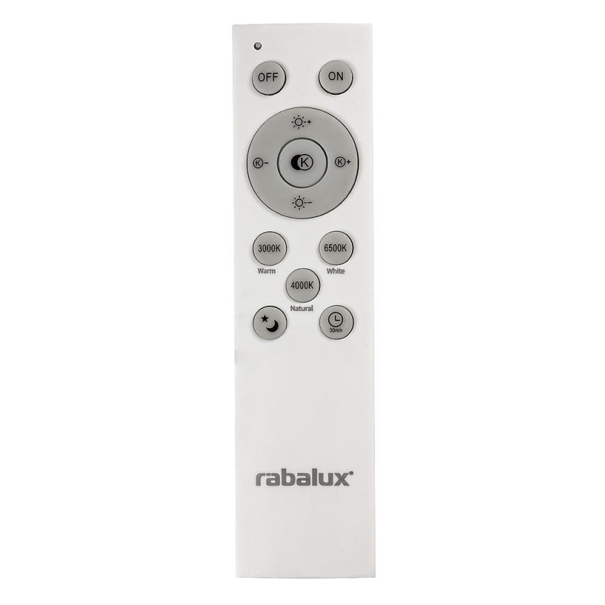 Rabalux - LED Prigušiva stropna svjetiljka LED/40W/230V 3000-6500K srebrna + daljinski upravljač