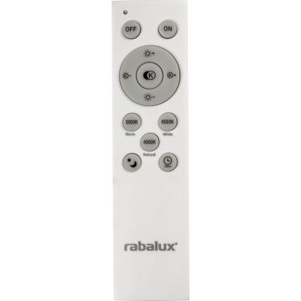 Rabalux - LED Prigušiva stropna svjetiljka LED/40W/230V 3000-6500K srebrna + daljinski upravljač