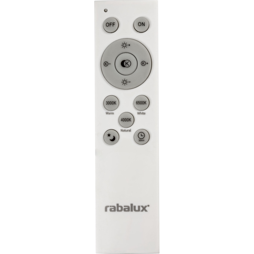 Rabalux - LED Prigušiva stropna svjetiljka LED/40W/230V 3000-6500K srebrna + daljinski upravljač