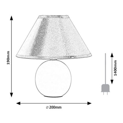 Rabalux  - Stolna lampa 1xE14/40W/230V