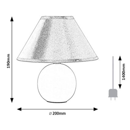 Rabalux - Stolna lampa 1xE14/40W/230V