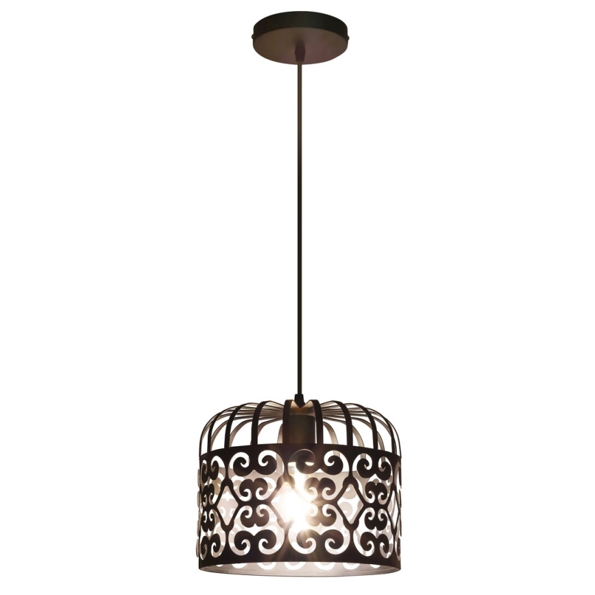 Rabalux 2156 - Luster ALESSANDRA 1xE27/60W/230V crna