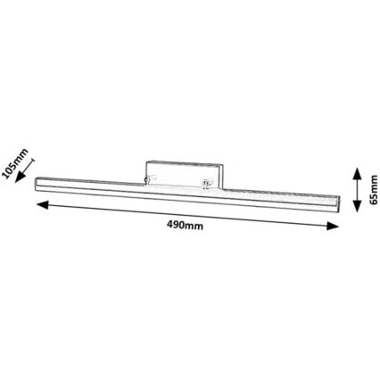 Rabalux - LED Rasvjeta za ogledalo u kupaonici LED/12W/230V 49 cm IP44